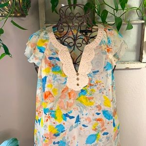 Anthropologie Sanctuary Flutter Sleeve Blouse